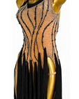 Crystalline Fringe&Rhinestones Latin Dress Latin/Rhythm