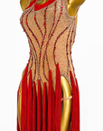 Crystalline Fringe&Rhinestones Latin Dress Latin/Rhythm