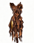 Crystalline Ruffled Lace Smooth Dress Standard/Smooth