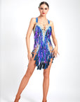 Laser Paillette Latin Performance Dress Latin/Rhythm
