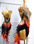 Paillette and Feather Crystalline Latin Dress Latin/Rhythm