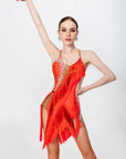 Beaded Fringe Crystallized Latin Dress Latin/Rhythm