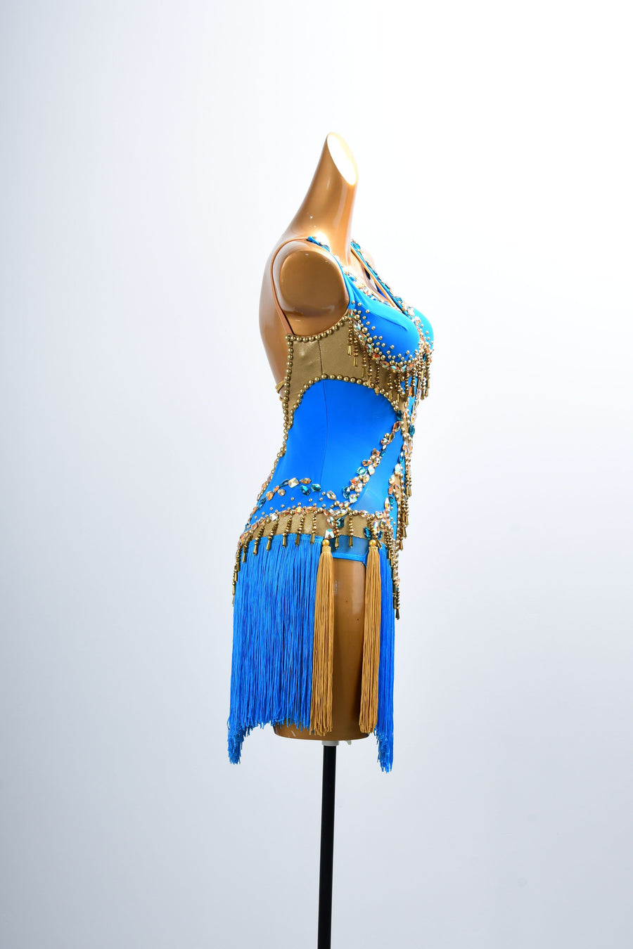 Golden Line  Crystallized Fringe Latin Dress Latin/Rhythm # L5064