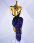 Beaded & Ostrich Feather Latin  Dress Latin/Rhythm  