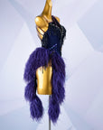 Beaded & Ostrich Feather Latin  Dress Latin/Rhythm  