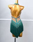 Crystallized Beads Fringe  Latin Dress Latin/Rhythm 