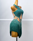 Crystallized Beads Fringe  Latin Dress Latin/Rhythm 