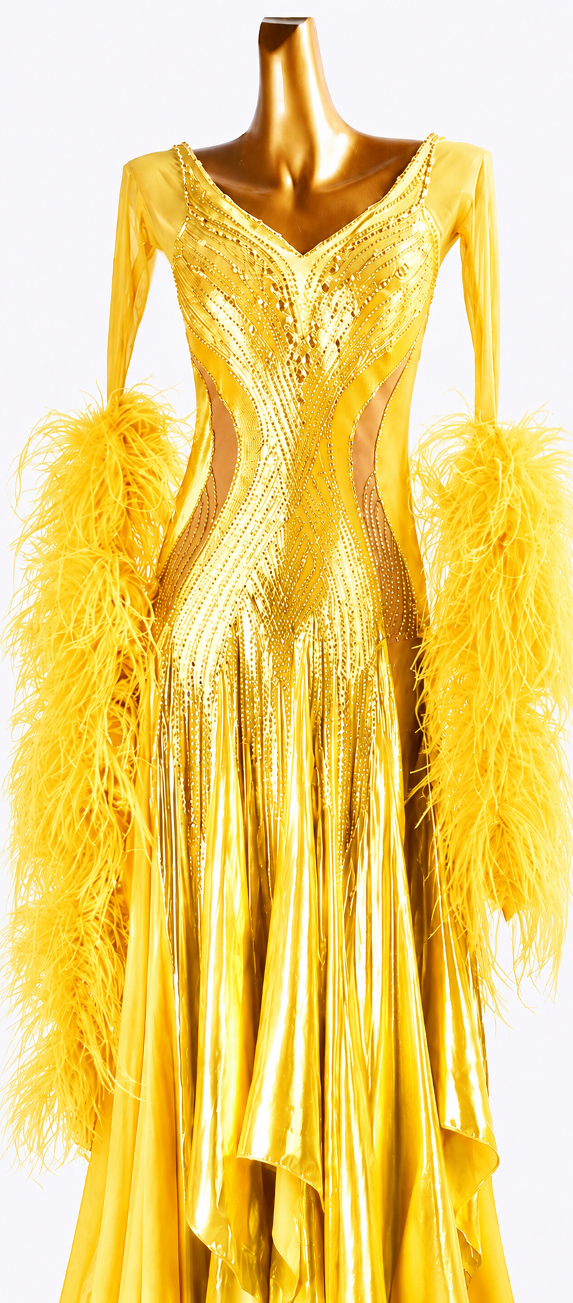 Crystalline shimmering metallic satin  Smooth Dress Standard/Smooth 