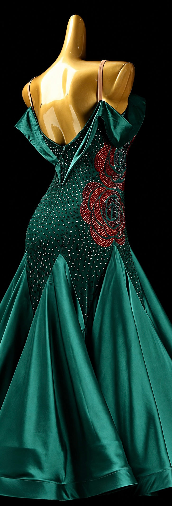 Crystalline Custom 3D Rose Rhinestone Florals Standard/Smooth 