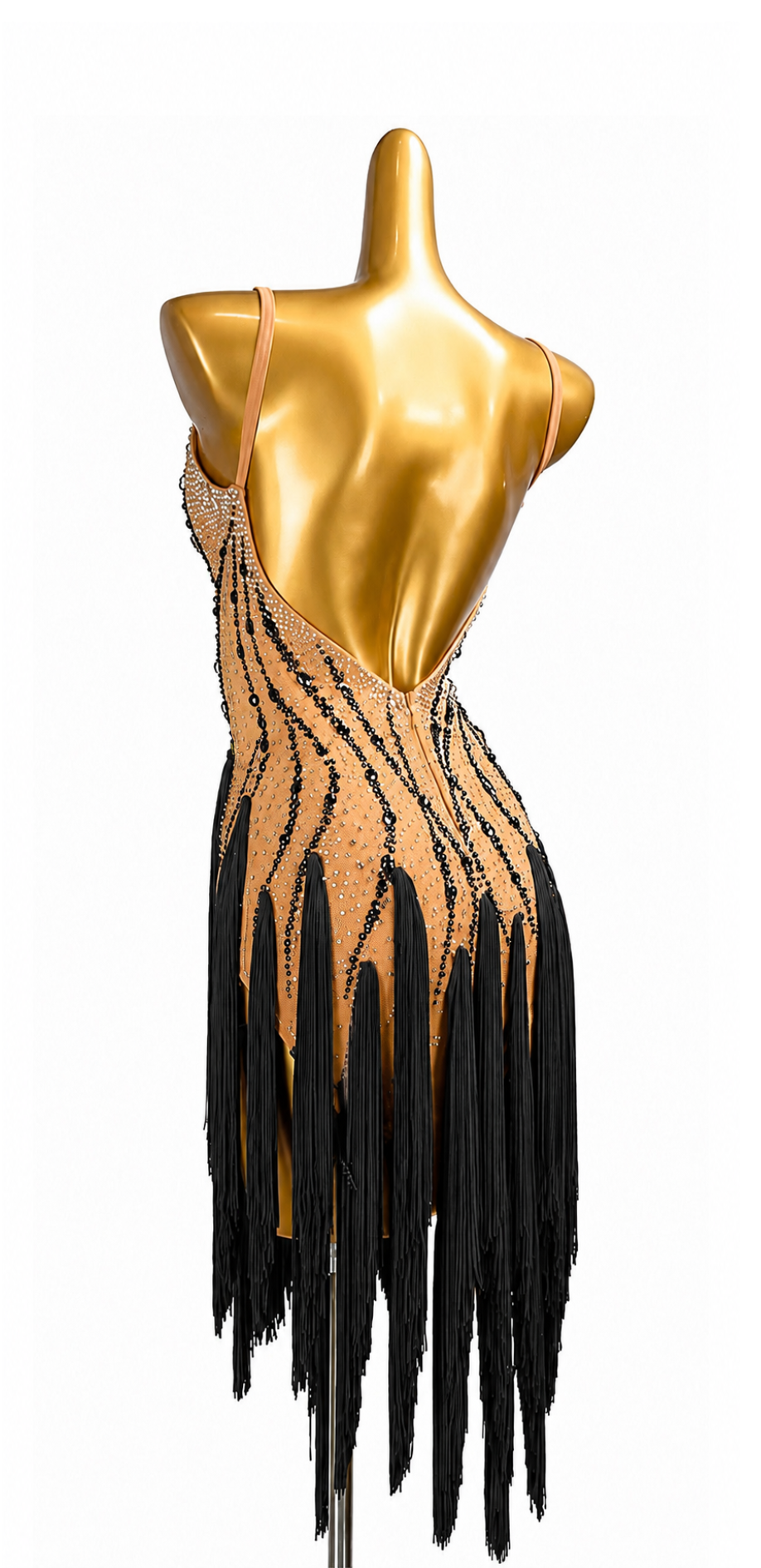 Crystalline Fringe&Rhinestones Latin Dress Latin/Rhythm 