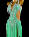Crystalline Beaded&Fringe Latin Dress  Latin/Rhythm 