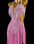 Crystalline Beaded&Fringe Latin Dress  Latin/Rhythm 