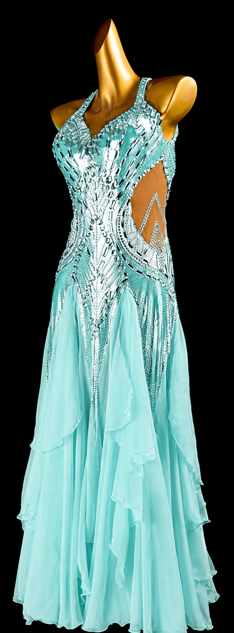 Crystalline shimmering metallic American Smooth Dress Standard/Smooth 