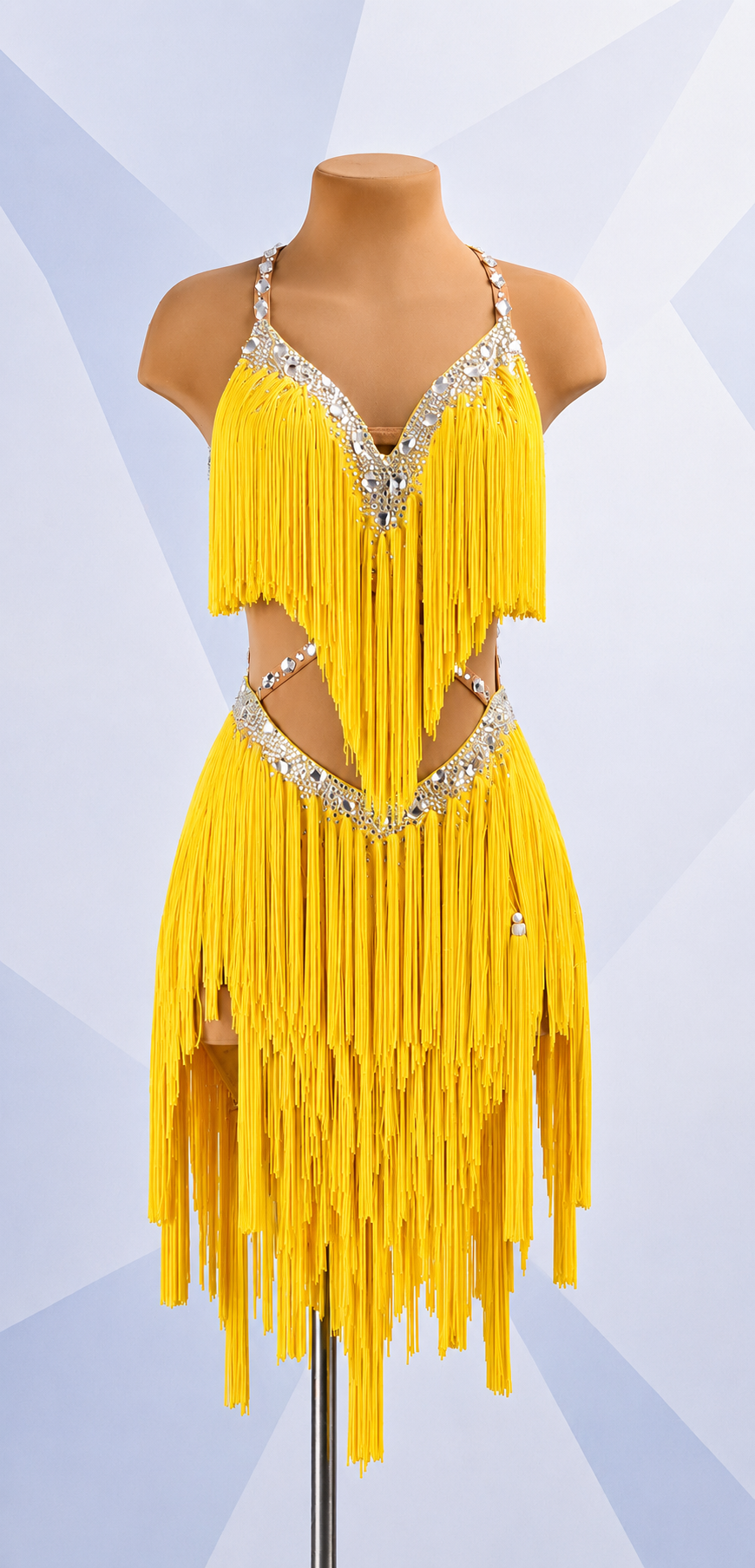 Crystalline&Unique‑Cut Fringe Latin Dress Latin/Rhythm 