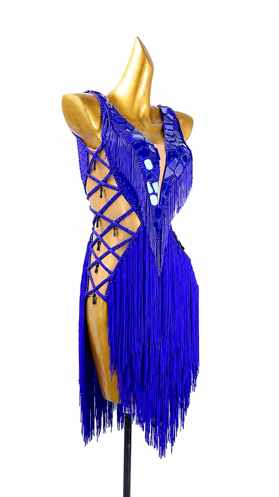Crystalline Beaded Fringe Latin Dress Latin/Rhythm 