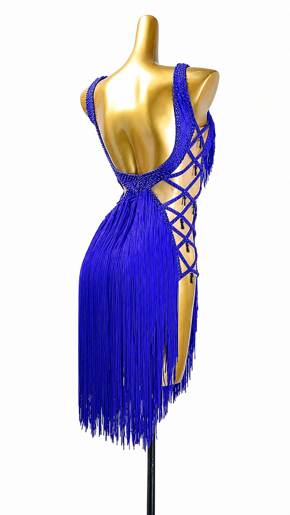 Crystalline Beaded Fringe Latin Dress Latin/Rhythm 