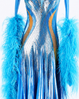 Crystalline shimmering metallic satin  Smooth Dress Standard/Smooth 