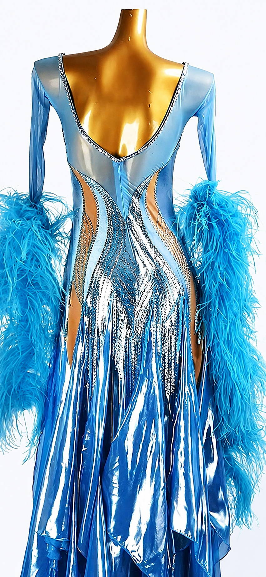 Crystalline shimmering metallic satin  Smooth Dress Standard/Smooth 