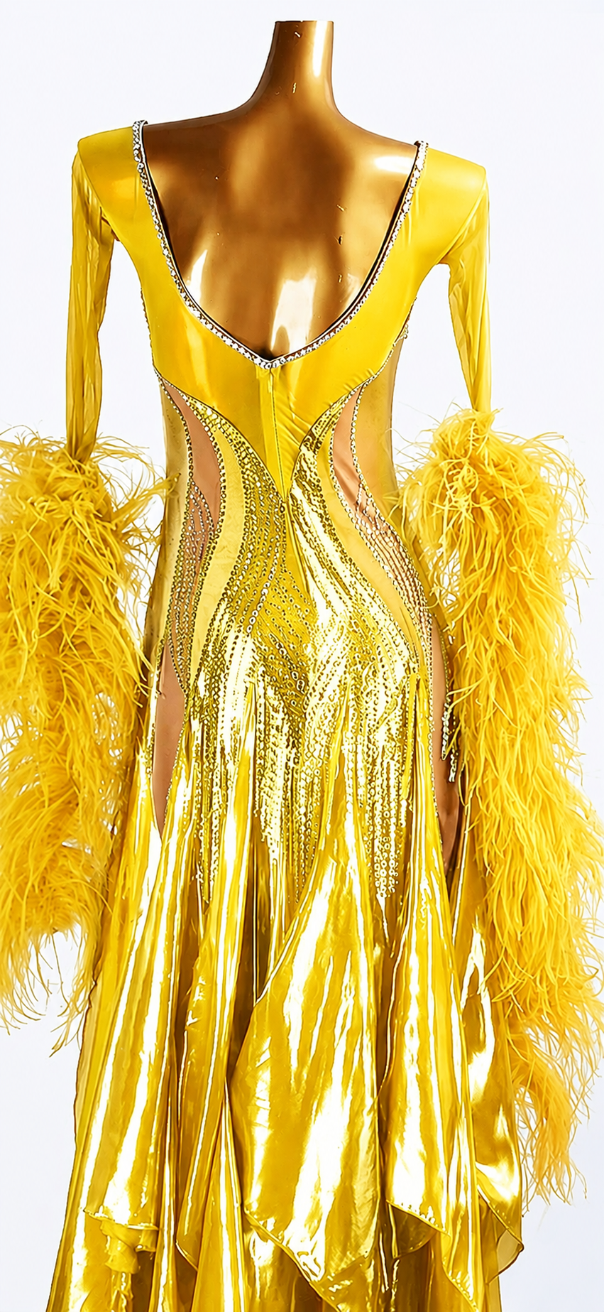 Crystalline shimmering metallic satin  Smooth Dress Standard/Smooth 