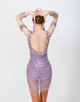 Shiny Crystal Net  Latin Dress Latin/Rhythm 