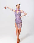 Shiny Crystal Net  Latin Dress Latin/Rhythm 