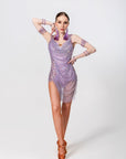 Shiny Crystal Net  Latin Dress Latin/Rhythm 