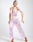 Acrylic Glitter Jumpsuit Latin Dress Latin/Rhythm 