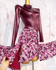 Metallic Shiny Stretch Lycra Dress Latin/Rhythm 