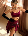 Detachable 3D Floral Performance Latin/Rhythm 