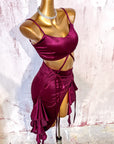 Detachable 3D Floral Performance Latin/Rhythm 