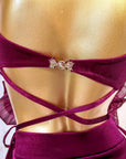Detachable 3D Floral Performance Latin/Rhythm 