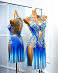 Crystalline sleeveless Latin Dress Latin/Rhythm 
