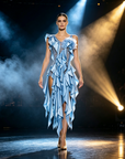 Crystalline Ruffled Lace  Smooth Dress Standard/Smooth 