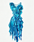 Crystalline Ruffled Lace  Smooth Dress Standard/Smooth 