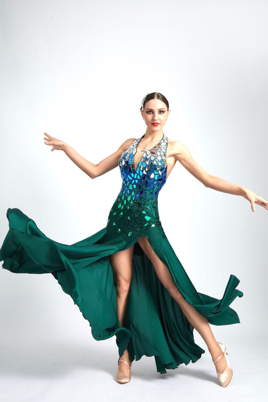 Crystalline Starry Smooth Competition Dress Standard/Smooth # M - S 3986 - Unika Dancewear