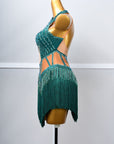 Crystallized Beads Fringe Latin Dress Latin/Rhythm 