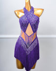 Crystallized Beads Fringe Latin Dress Latin/Rhythm 