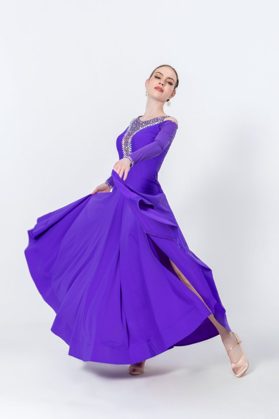 Crystallized Net Smooth Dress Standard/Smooth # M3513 - Unika Dancewear