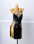 Paillette and Fringe Crystallized Latin Dress Latin/Rhythm 