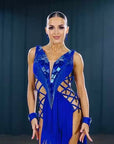 Crystalline Beaded Fringe Latin Dress Latin/Rhythm 