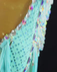 Crystalline Beaded&Fringe Latin Dress  Latin/Rhythm 